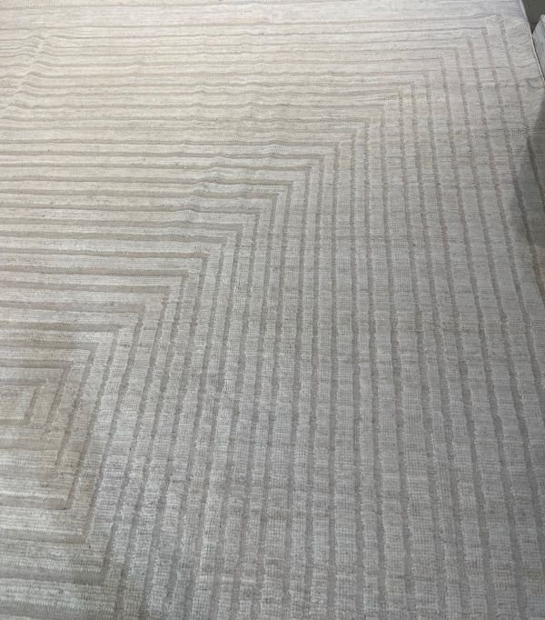 Detail of handmade wool rug