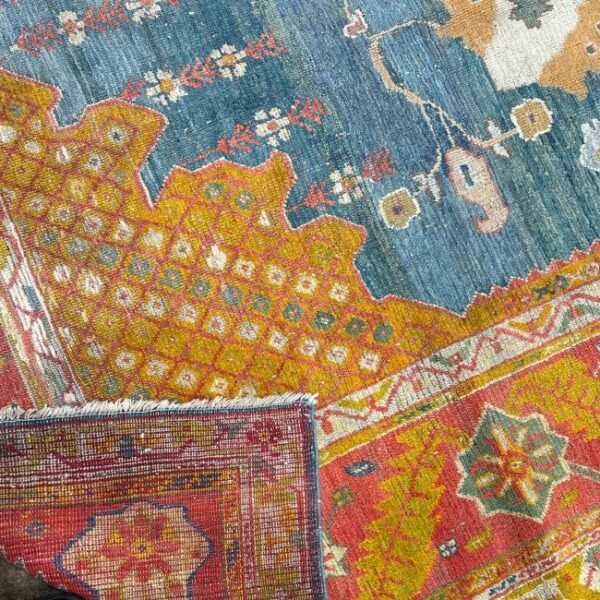 Antique Turkish Oushak Rug - 9x12