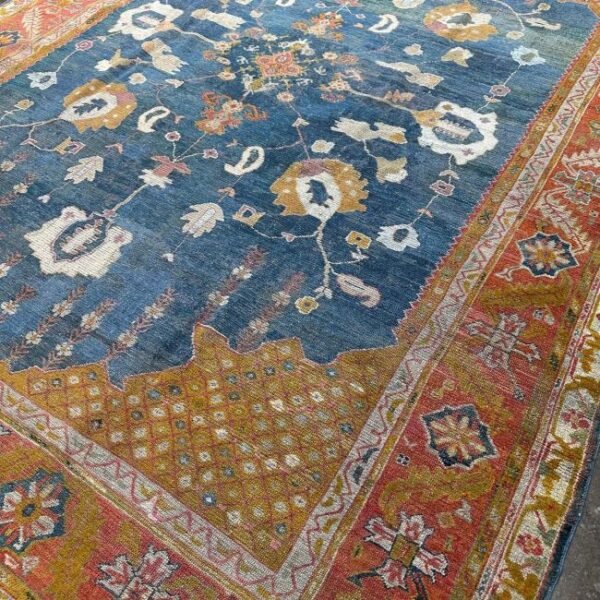 Antique Turkish Oushak Rug - 9x12