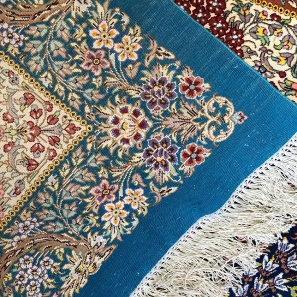 Traditional Silk Persian Rug - 14x14
