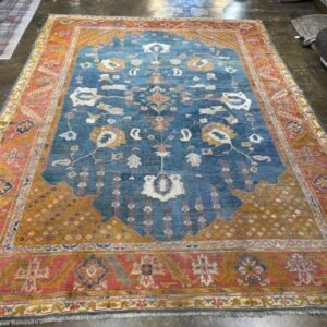 Antique Turkish Oushak Rug - 9x12