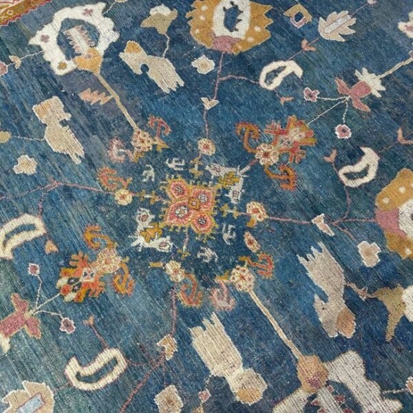 Antique Turkish Oushak Rug - 9x12