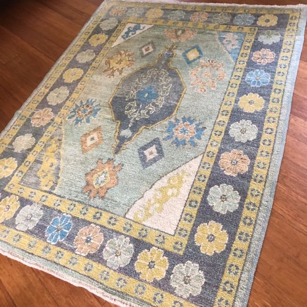 Modern Turkish Oushak Rug - 5x7