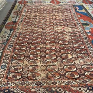 Antique Turkmen Rug - 9x5