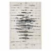 A beautifully handwoven contemporary rug crafted in Turkey from reclaimed hemp kilim yarn. Featuring an ivory base with bold, irregular black lines, this modern piece blends natural texture with refined minimalism — perfect for interiors that value clean design and artisanal craftsmanship, 9' x 12' 