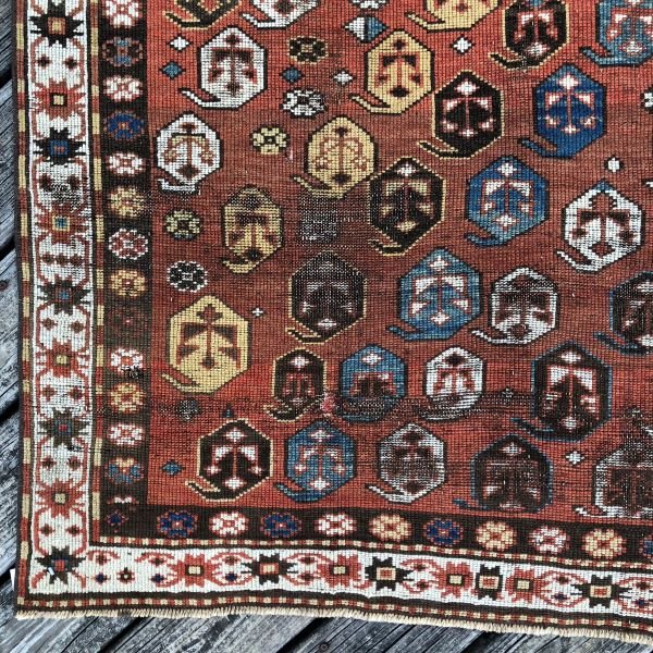 Antique Kazak Rug - 4x7