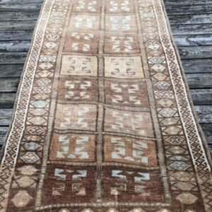 Vintage Turkish Kars Runner  - 4x13