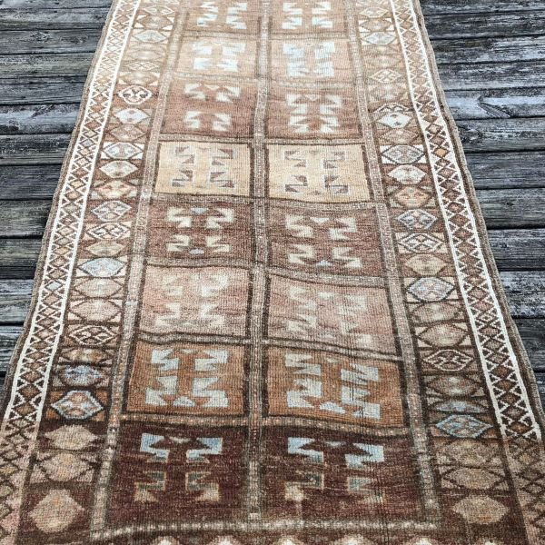 Vintage Turkish Kars Runner  - 4x13
