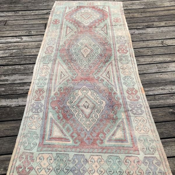 Vintage Turkish Runner - 4x9