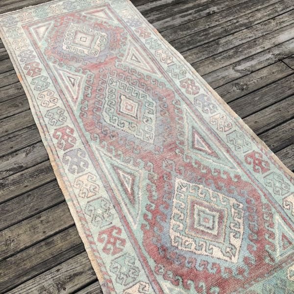 Vintage Turkish Runner - 4x9