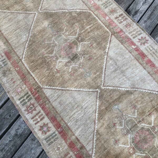 Vintage Turkis Kars Runner - 4x10