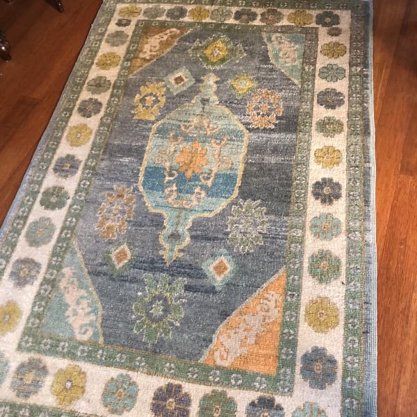 Modern Turkish Oushak Rug - 5x8