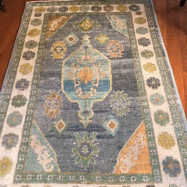 Modern Turkish Oushak Rug - 5x8