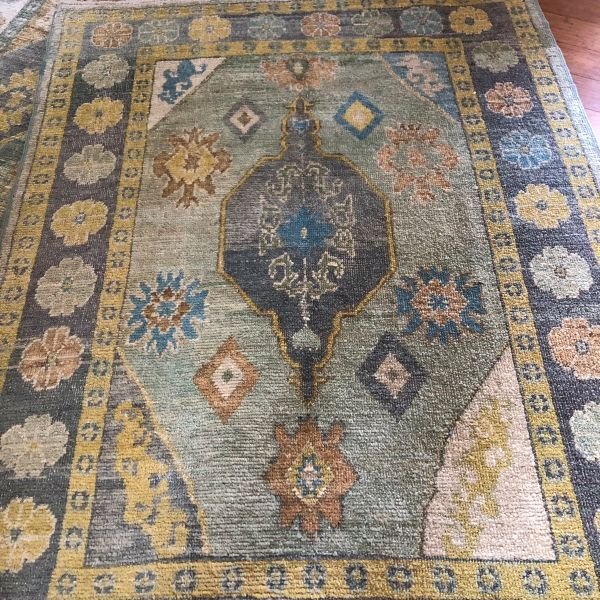 Modern Turkish Oushak Rug - 5x7