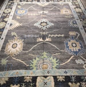 Modern Turkish Oushak Rug - 9x12