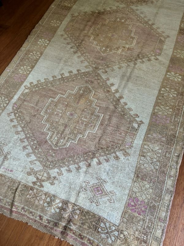 Vintage Turkish Kars Runner - 5x14