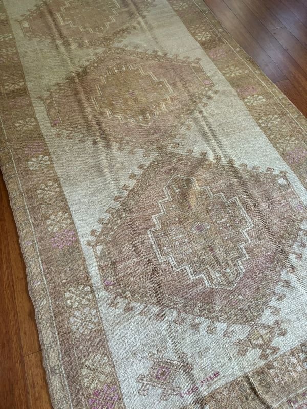 Vintage Turkish Kars Runner - 5x14