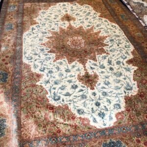 Traditional Silk Persian Rug - 8x12