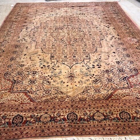 Antique Haji Jalili Tabriz Rug - 9x12