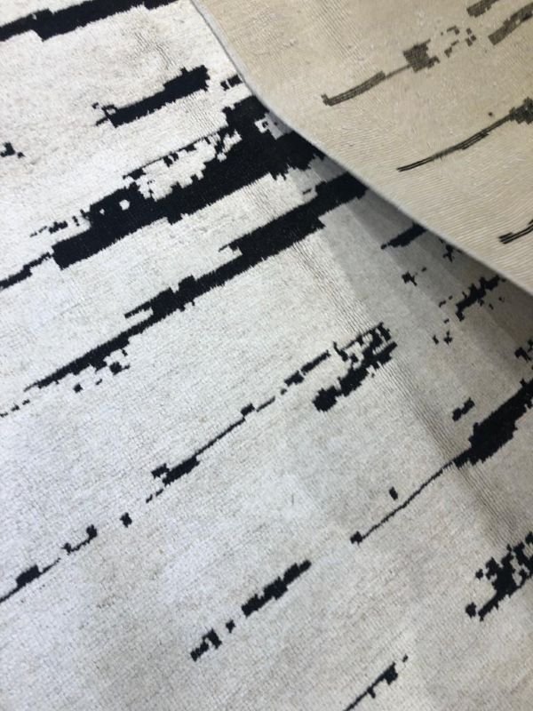 Modern Turkish Hemp Rug - 9x12