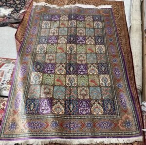 CA-TR-507-100.01 Vintage Silk Rug -5x7