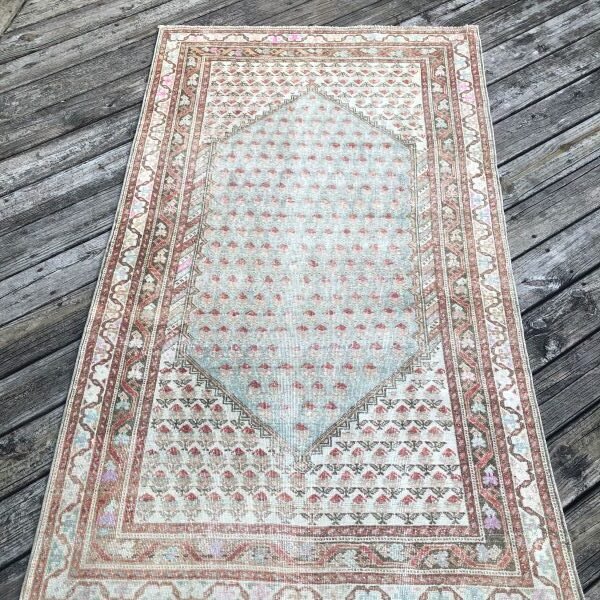 Antique Turkish Gordes Rug - 4x7