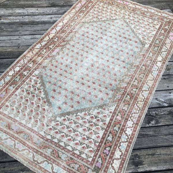 Antique Turkish Gordes Rug - 4x7