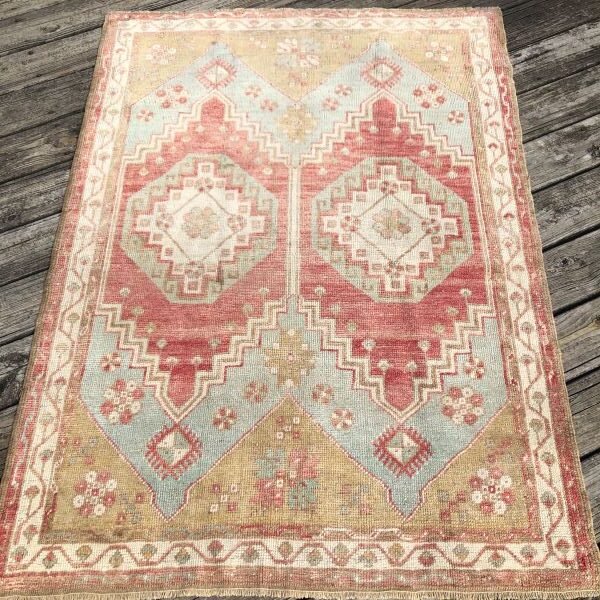 TU-AN-405-137.01 Vintage Turkish Rug - 4x5