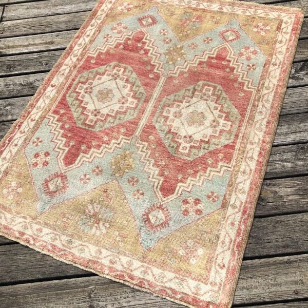 TU-AN-405-137.02 Vintage Turkish Rug - 4x5