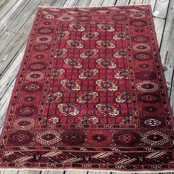 CA-TU-406-126.01 Antique Turkmen Rug - 4x6