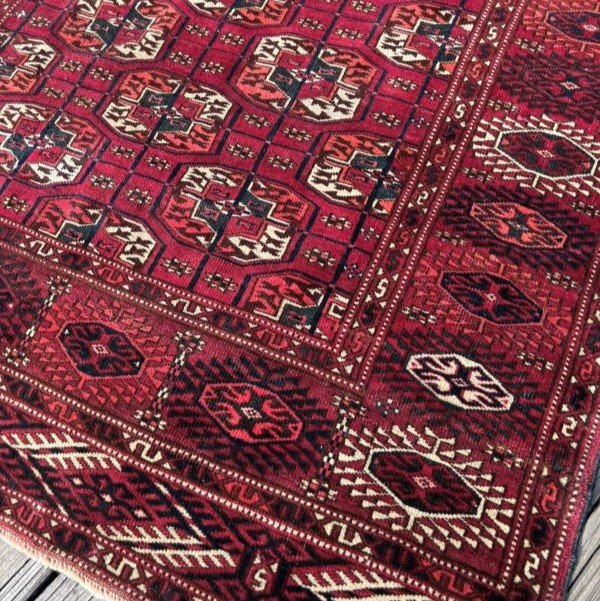 CA-TU-406-126.05 Antique Turkmen Rug - 4x6