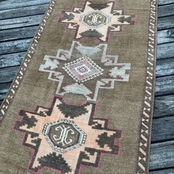 Vintage Turkish  Kars Runner - 3x12