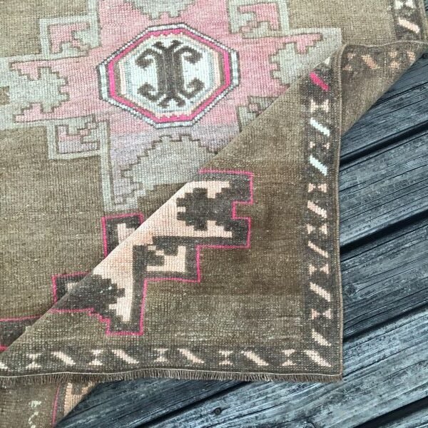 Vintage Turkish  Kars Runner - 3x12