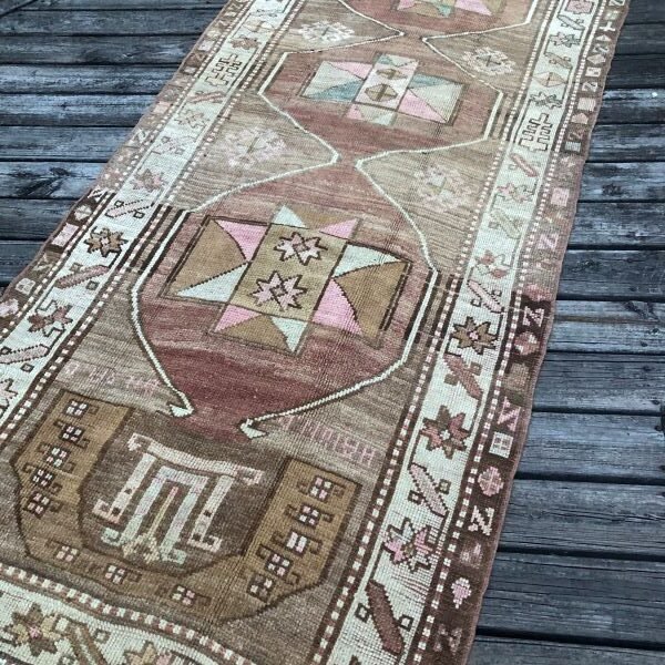 Vintage Turkish  Kars Runner - 4x10