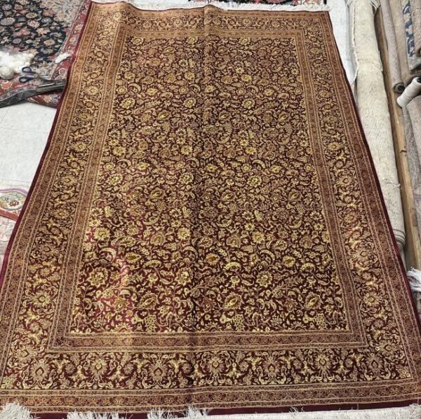 Vintage Silk Rug - 5x8