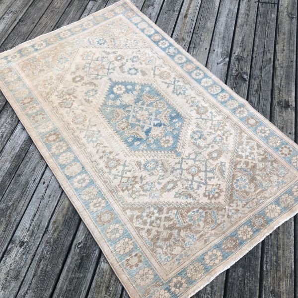 PR-TB-407-150.03 Antique Qashqai Rug -4x7