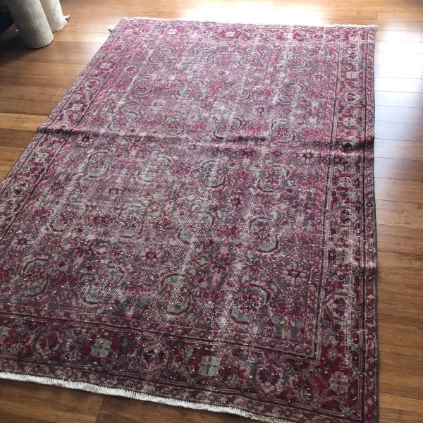 TU-OU-508-143.02 Vintage Oushak Rug - 5x8