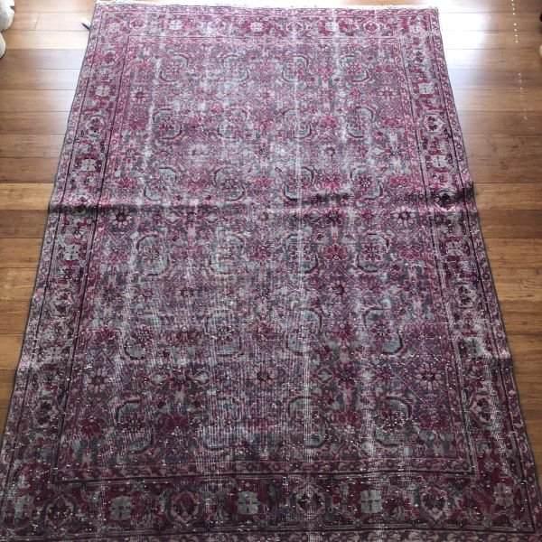 TU-OU-508-143.01 Vintage Oushak Rug - 5x8