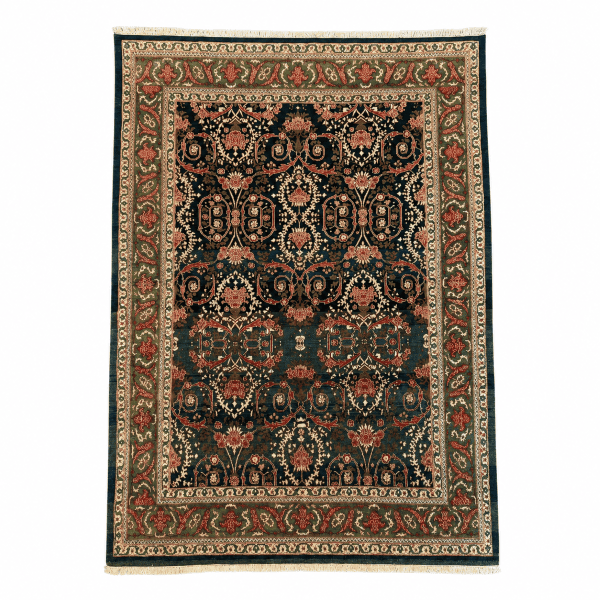 Vintage Turkish Rug | Intricate Floral Design | 9x12