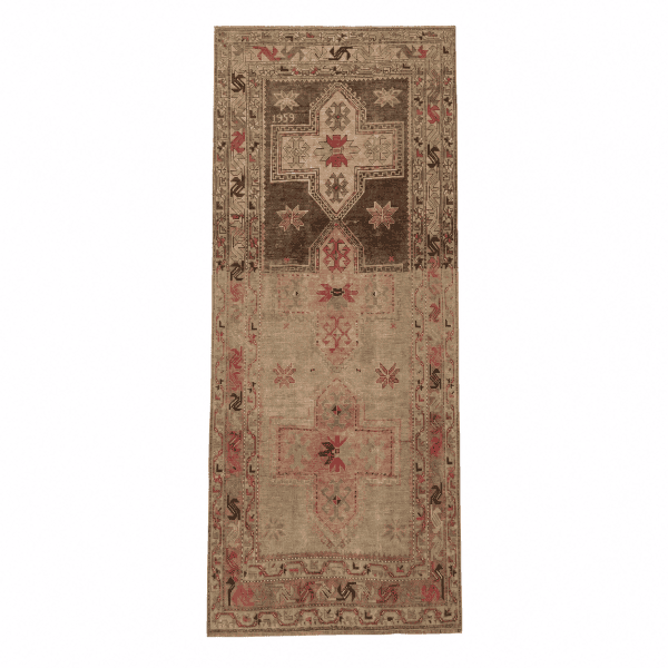 105AD4AF-428F-4DF0-BDA8-8D809332FA67 Antique Karabagh Runner | Geometric Medallions | 4x8