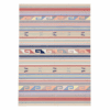 Handwoven Durrie Kilim Rug | Striped Tribal Design | 6x9