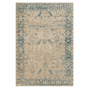 A timeless and beautifully aged antique blue Heriz rug, approximately 110 years old, showcasing the bold geometry and enduring craftsmanship characteristic of this iconic weaving tradition, 6'8" x 8'5" 