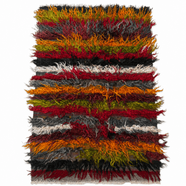 Vintage Red Filikli Tulu Rug 3x5