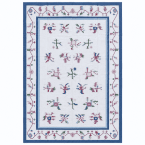 Oversize Handmade Indian Pastel Flatweave  | Dhurrie Kilim | 12x17