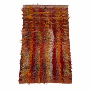 Vintage Orange Filikli Tulu Rug 3x5