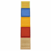 A striking and modern handwoven kilim runner, featuring a bold Scandinavian-inspired color block composition, 1'9" x 11'0"
