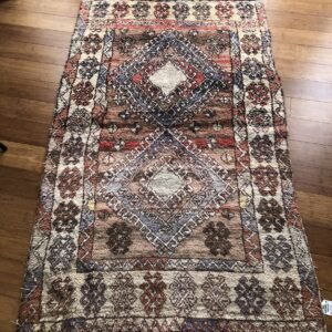 Vintage Turkish Rug | Tribal Design | 4x6