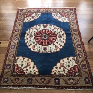 Vintage Turkish Rug | Floral Medallion | 4x6