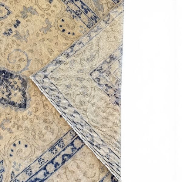 Antique Blue Floral Rug | Turkish Sivas | 4x6