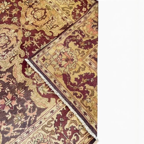 Vintage Floral Rug | Allover Lattice Design | 9x12